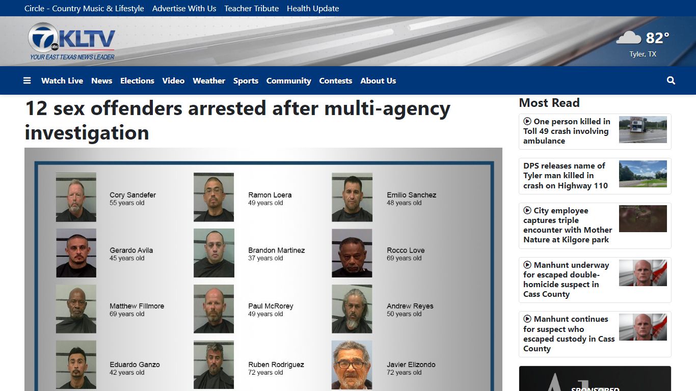 12 sex offenders arrested after multi-agency investigation